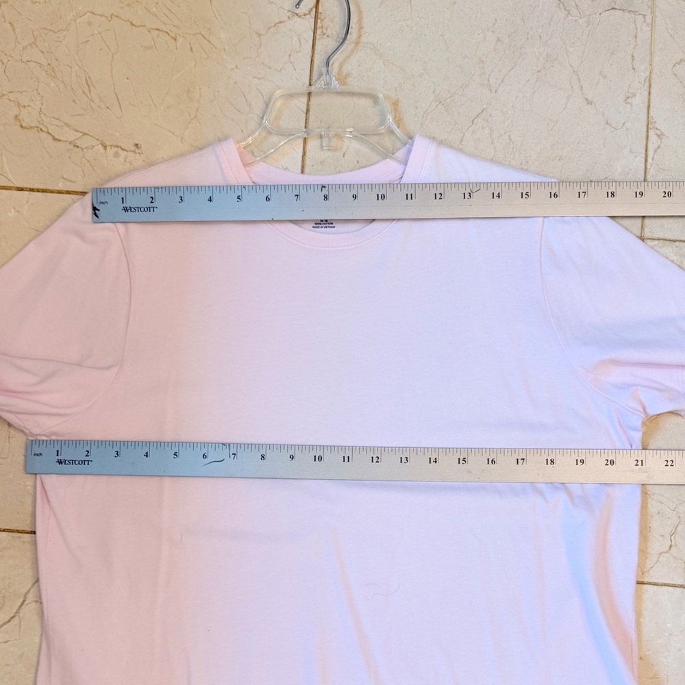 Lands' End Women’s Light Pink Short Sleeve Tee Shirt, Size L - Picture 10 of 11
